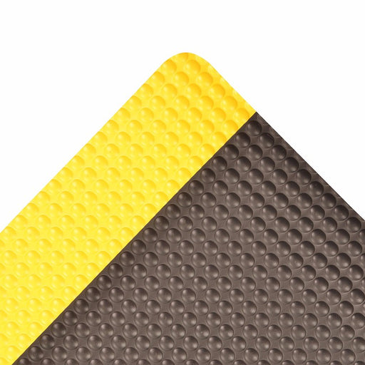 Superior Manufacturing 2" X 3" Yellow And Black 1" Thick Vinyl 982 Bubble Trax Grande‚Ñ¢ Non-Slip  Anti-Fatigue Floor Mat