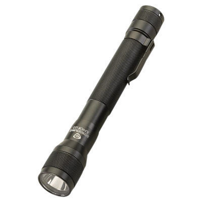 Streamlight¬Æ Black Jr.¬Æ Flashlight With LED, Black Nylon Flapless Holster And Pocket clip (2 AA Alkaline Batteries Included)