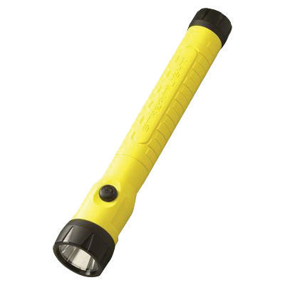 Streamlight¬Æ Yellow ProPolymer¬Æ HAZ-LO¬Æ Intrinsically Safe‚Ñ¢ Rechargeable Flashlight With 120V AC/12V DC Steady Charger (4 4.8 Volt Nickel-Cadmium Sub-C Batteries Included)