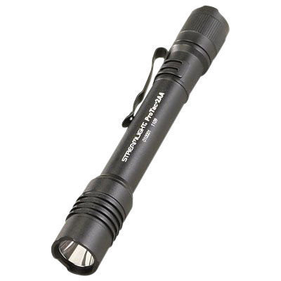 Streamlight¬Æ Black ProTac¬Æ Professional Tactical Flashlight With Removable Pocket Clip (2 AA Alkaline Batteries Included)