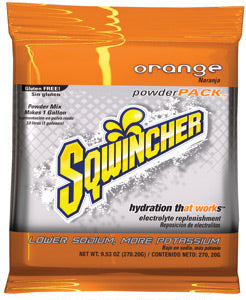 Sqwincher¬Æ 9.53 Ounce Powder Pack‚Ñ¢ Instant Powder Concentrate Packet Orange Electrolyte Drink - Yields 1 Gallon (20 Single Serving Packets Per Box)
