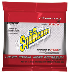 Sqwincher¬Æ 23.83 Ounce Powder Pack‚Ñ¢ Instant Powder Concentrate Packet Cherry Electrolyte Drink - Yields 2.5 Gallons (32 Packets Per Case)