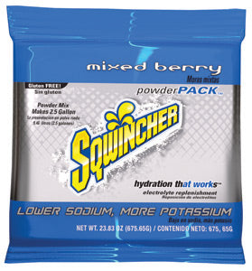 Sqwincher¬Æ 23.83 Ounce Powder Pack‚Ñ¢ Instant Powder Concentrate Packet Mixed Berry Electrolyte Drink - Yields 2.5 Gallons (32 Packets Per Case)