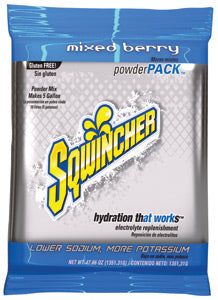 Sqwincher¬Æ 47.66 Ounce Powder Pack‚Ñ¢ Instant Powder Concentrate Packet Mixed Berry Electrolyte Drink - Yields 5 Gallons (16 Packets Per Case)