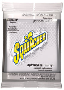 Sqwincher¬Æ 47.66 Ounce Powder Pack‚Ñ¢ Instant Powder Concentrate Packet Cool Citrus Electrolyte Drink - Yields 5 Gallons (16 Packets Per Case)