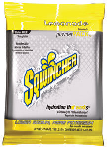 Sqwincher¬Æ 47.66 Ounce Powder Pack‚Ñ¢ Instant Powder Concentrate Packet Lemonade Electrolyte Drink - Yields 5 Gallons (16 Packets Per Case)