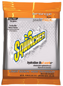 Sqwincher¬Æ 47.66 Ounce Powder Pack‚Ñ¢ Instant Powder Concentrate Packet Orange Electrolyte Drink - Yields 5 Gallons (16 Packets Per Case)