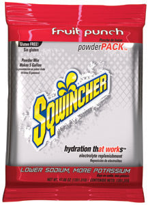 Sqwincher¬Æ 47.66 Ounce Powder Pack‚Ñ¢ Instant Powder Concentrate Packet Fruit Punch Electrolyte Drink - Yields 5 Gallons (16 Packets Per Case)