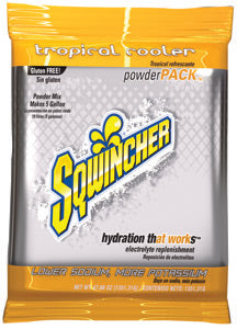Sqwincher¬Æ 47.66 Ounce Powder Pack‚Ñ¢ Instant Powder Concentrate Packet Tropical Cooler Electrolyte Drink - Yields 5 Gallons (16 Packets Per Case)