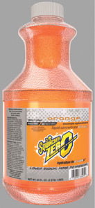 Sqwincher¬Æ 64 Ounce Sqwincher¬Æ ZERO Liquid Concentrate Bottle Orange Electrolyte Drink - Yields 5 Gallons (6 Each Per Case)
