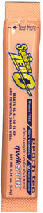 Sqwincher¬Æ .11 Ounce Qwik Stik‚Ñ¢ ZERO Instant Powder Concentrate Stick Peach Tea Electrolyte Drink - Yields 20 Ounces (50 Each Per Package)