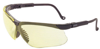 Uvex By Honeywell Genesis¨ Safety Glasses With Black Polycarbonate Frame And Amber Polycarbonate Ultra-dura¨ Anti-Scratch Hard Coat Lens