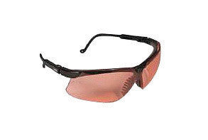 Uvex By Honeywell Genesis¨ Safety Glasses With Black Polycarbonate Frame And SCT-Vermillion Polycarbonate Uvextreme¨ Anti-Fog Lens