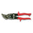 Cooper Hand Tools 1 1/4" X 9 1/4" Molybdenum Steel Wiss® Metalmaster® Offset Straight To Left Cut Snip With Red Steel Handle