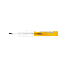 Klein Tools 1/8'' X 3" X 4 7/8" Chrome Plated Cabinet Screwdriver With Pocket Clip And Comfordome Handle