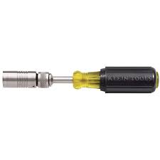 Klein Tools 6 3/4'' - 7" X 7/16'' X 3'' Steel Drive-A-Matic Nut Driver With Cushion Grip Handle