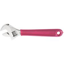 Klein Tools 1 5/16" Chrome Plated Forged Alloy Steel Extra Capacity Adjustable Wrench With Plastic Dipped Handle