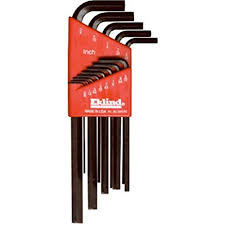 Eklind® .050" - 3/8" Black Alloy Steel Long Series Hex-l® 13 Piece Hex Key Set With Holder