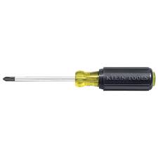 Klein Tools NO 2 X 10" X 14 5/16" Chrome Plated Round Shank Phillips® Screwdriver With Cushion Grip Handle
