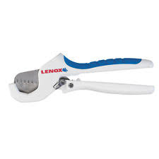 Lenox® 1" - 1 5/16" White And Blue High Carbon Steel S2 Ratcheting Plastic Tubing Cutter