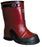 Salisbury By Honeywell Size 11 Red 14" Rubber 1-Buckle Overboots With Anti-Skid Bar Tread Black Outsole