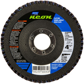 Norton® Neon® 4 1/2" X 7/8" 40 Grit Type 27 Flat Flap Disc