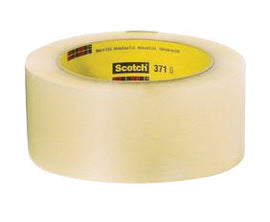 3M™ 48 mm X 100 m Clear Scotch® 371 1.9 mil Polypropylene Premium Grade Single Coated Box Sealing Tape With 3" Core