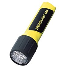 Streamlight¨ Yellow ProPolymer¨ Flashlight With White LED And Alkaline Batteries (4 AA Alkaline Batteries Included) (Blister Pack)