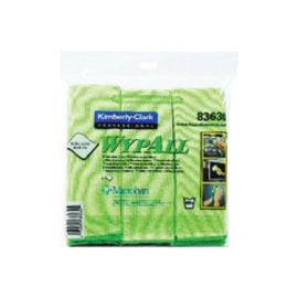 Kimberly-Clark Professional* WYPALL* 15 3/4" X 15 3/4" Green Microfiber Cloth With Microban® Protection (6 Per Pack, 4 Pack Per Case)