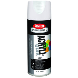 Krylon Industrial 16 Ounce Aerosol Can High Gloss White Primer Acryli-Quik™ Acrylic Lacquer