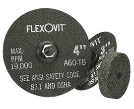 FlexOVit™ 3" X 3/16" X 3/8" A36R Aluminum Oxide HIGH PERFORMANCE™ Reinforced Type 1 Cut Off And Grinding Wheel For Use With Die and Straight Grinder On Metal, Stainless Steel And Other Alloys (Quantity 25)
