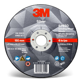3M™ 4 1/2" X 1/4" X 3M™ Precision Shaped Ceramic Grain Type 27 Grinding Wheel (Qty 1)