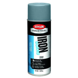 Krylon Industrial 16 Ounce Aerosol Can High Gloss Gray Primer Iron Guard® Acrylic Enamel