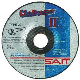 United Abrasives 7" X 1/8" X 7/8" Challenger II™ 36 Grit Aluminum Oxide Type 29 Blending Disc (Qty 1)