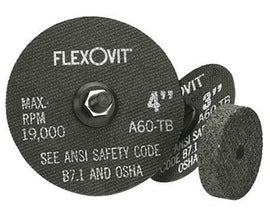 FlexOVit™ 3" X 1/16" X 1/4" A46T Aluminum Oxide HIGH PERFORMANCE™ Reinforced Type 1 Cut Off Wheel For Use With Die and Straight Grinder On Metal, Stainless Steel And Other Alloys (Qty 1)