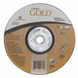 Carborundum® 9" X 1/4" X 5/8 - 11" Carbo Gold 24 Grit Aluminum Oxide Type 27 Depressed Center Grinding Wheel (Quantity 10)