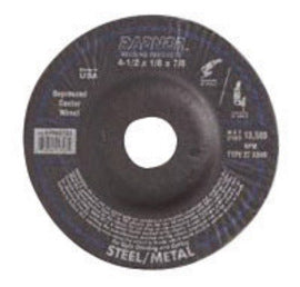 Norton® 7" X 1/4" X 5/8" - 11 46 Grit DC714HGHALU46 Aluminum Oxide GEMINI® Type 27 Depressed Center Blending And Grinding Wheel Wheel For Use With Right Angle Grinder On Aluminum (Quantity 10)
