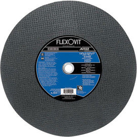 FlexOVit™ 14" X 3/32" X 1" A30SB Aluminum Oxide HIGH PERFORMANCE™ Reinforced Type 1 Cut Off Wheel For Use With Chop Saw On Metal And Stainless Steel (Quantity 10)