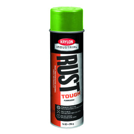 Krylon Industrial 20 Ounce Aerosol Can Gloss Fluorescent Green Rust Tough® Acrylic Alkyd Enamel