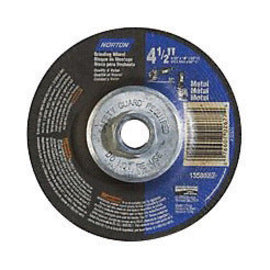 Norton® 4 1/2" X 1/8" X 5/8" - 11 24 Grit Coarse Aluminum Oxide Type 27 Depressed Center Cut Off, Notching And Light Grinding Wheel Wheel For Use With Angle Grinder On Metal And Stainless Steel (Quantity 10)