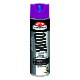 Krylon Industrial 20 Ounce Aerosol Can Flat Fluorescent Purple Quik-Mark™ Solvent-Based Inverted Marking Paint