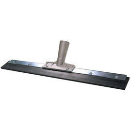 Weiler® 18" Black Rubber Heavy Duty Straight Floor Squeegee With Cast Iron Handle Socket (Handle Sold Separately)