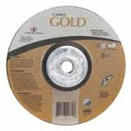 Carborundum® 7" X 1/4" X 5/8 - 11" Carbo Gold 24 Grit Aluminum Oxide Type 27 Depressed Center Grinding Wheel (Quantity 10)