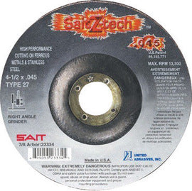 United Abrasives 7" X .045" X 5/8" SaitZ-tech™ Zirconium Type 1 Cut Off Wheel (Qty 1)