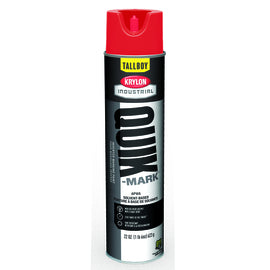 Krylon Industrial 25 Ounce Aerosol Can Flat APWA Red Quik-Mark™ Tallboy™ Solvent-Based Inverted Marking Paints
