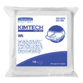 Kimberly-Clark Professional* KIMTECH PURE* W5 9" X 9" White HYDROKNIT* Flat Critical Task Dry Wiper (100 Per Pack, 5 Pack Per Case)