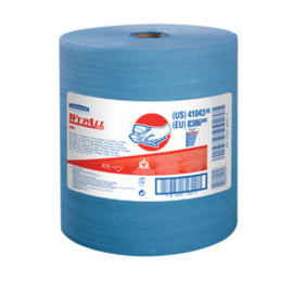 Kimberly-Clark Professional* WYPALL* X80 12.5" X 13.4" Heavy Duty Blue Jumbo Roll Wiper (475 Sheets Per Roll)
