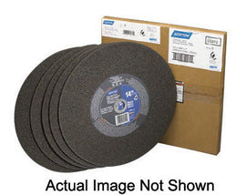Norton® 14" X 7/64" X 1" C014764GLL Aluminum Oxide GEMINI® LONGLIFE Flat Type 1 Straight Cut Off Wheel For Use With Chop Saw On Steel, Stainless Steel And Masonry