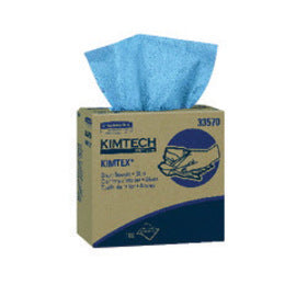 Kimberly-Clark Professional* KIMTECH PREP* KIMTEX* 8 4/5" X 16 4/5" Blue Low-Lint Polypropylene Disposable Wiper (100 Per Pop-Up® Box, 5 Box Per Case)
