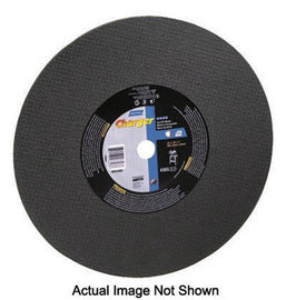 Norton® 10" X 1/8" X 5/8" 24 Grit Coarse 57A244-TB25N Aluminum Oxide Flat Type 1 Straight Cut Off Wheel For Use With Chop Saw (Quantity 25)